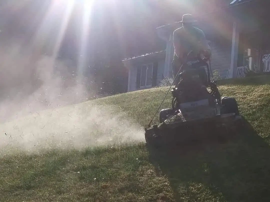 NKY Curb Appeal mowing a lawn